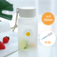 雏菊水杯女创意个性潮流可爱少女玻璃杯ins简约清新森系学生杯子