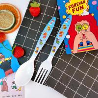 儿童餐具套装汪汪队吃饭学生碗可爱卡通密胺树脂耐摔分格盘叉勺杯