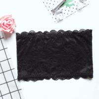 防走光抹胸少女无肩带蕾丝文胸学生防滑内衣打底衣一字围性感裹胸