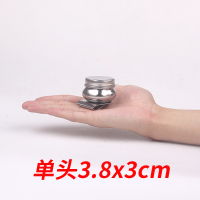 金属洗笔桶/不锈钢油画笔洗 双头单头油壶调色油 大号/中号鼓型 带密封盖 成人学生油画工具套装