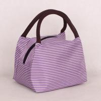 印花条纹时尚便当包女士田园韩式手提袋方形手提包学生手拎饭盒包