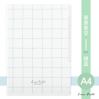 日本文件夹WSG-FUL750格子印象索引文件套学生办公用品资料册多层插页办公用品票据档案收纳收藏夹透明页