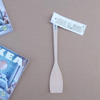 IKEA乌弗玛锅铲无漆不粘锅长柄木铲不伤锅实木炒菜铲子