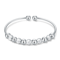 S999纯银手镯时尚简约女士手串送女友妈妈情人高档礼物首饰品