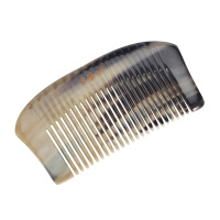 天然牛角按摩梳防头皮静电家用便携梳子脱发牦牛角非木梳刻字