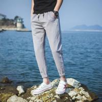 男装9.9元便宜裤子精神小伙社会人春夏季男士修身九分小脚休闲裤