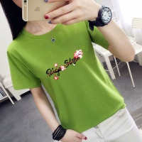 9.9大码短袖t恤女装宽松韩版夏装2020新款洋气打底百搭遮肚子上衣