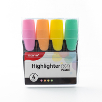 韩国慕娜美简约小清新淡色荧光笔大学生用划粗重点标记笔做笔记专用笔创意多功能手账笔一套装糖果色银光笔