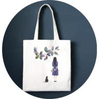 帆布包女包简约帆布包女单肩手提本韩款学生书包大容量环保购物袋