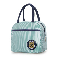 饭盒包手提便当包手拎饭盒袋学生韩版带饭小布包小熊帆布妈咪女包