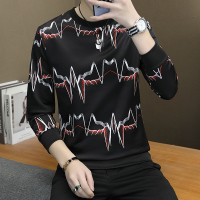 圆领套头卫衣男长袖T恤青少年2021春季新款打底小衫学生体恤男装