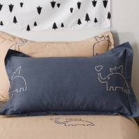 纯棉枕套一只装30x50小号单人40X60儿童48*74学生枕头套单个一对