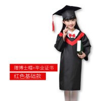 儿童博士服毕业照礼服幼儿园小学生学士服博士帽幼儿摄影演出服装