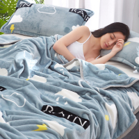 珊瑚绒加厚毛毯毛巾被薄被子单双人学生夏季法兰绒毯子午睡盖毯