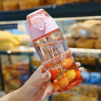 塑料杯水杯韩版个性潮流运动户外防漏便携女水壶男学生成人吸管杯