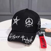 帽子男潮流韩版潮牌棒球帽学生休闲百搭嘻哈帽街头个性飘带鸭舌帽