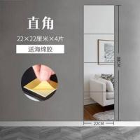 简约粘贴穿衣镜贴墙拼接镜自粘学生宿舍镜子家用墙壁挂试衣全身镜