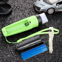 LED迷你强光小手电筒USB可充电式超亮家用学生儿童露营灯小夜灯