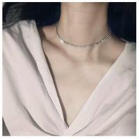 网红ins项链女夜店蹦迪冷淡风简约韩版镶钻锁骨链项圈学生颈链