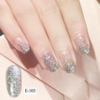 美甲璀璨星河胶爆闪胶超闪红色大亮片光胶持久