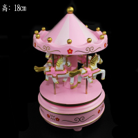 生日蛋糕装饰旋转木马音乐盒蛋糕装饰摆件蛋糕装扮配件八音盒特价
