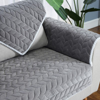 特价毛绒沙发垫布艺防滑坐垫全包冬季加厚简约现代四季通用套巾罩