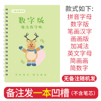 幼儿园练字帖3-8岁学前大班儿童幼小启蒙字帖小学生一年级数字拼音描红本二年级英语练字本初学者入门基础笔画笔顺汉字凹字槽楷