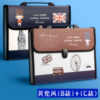 A4风琴文件夹多层装卷子文件放资料试卷收纳袋册学生用神器手提盒风琴包大容量分类夹高中生透明插页整理考卷