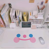 *漂亮的小姨妈* ins风简约卡通笑脸餐垫学生宿舍桌垫子梳妆台桌布