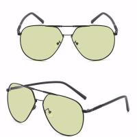 新款日夜两用偏光夜视镜防蓝光防紫外线蛤蟆变色太阳镜男女墨镜潮 黑框大号[防蓝光+变色+夜视+偏光]