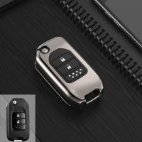 本田十代思域雅阁冠道飞度XRV缤智凌派CRV奥德赛汽车钥匙套壳包扣 曜石黑单壳(2键/折叠)