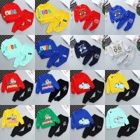 童装儿童春秋卫衣套装2020新款男童韩版两件套1-3-5岁女童运动装 春秋款随机发 80