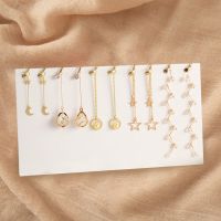 五件套红色过年无痛耳夹无耳洞女ins耳环新款2021年耳坠新年耳饰 23 流苏-5对装.