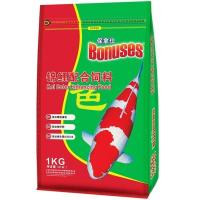 锦鲤配合饲料鱼金鱼饲料上浮颗粒添螺旋藻鱼粮宠物观赏鱼食 1000克/ 1袋