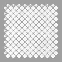 梅花纹单色浴室垫厨房卫生间地垫淋浴房隔水脚垫卫浴防滑垫子 白色 25*25cm(6片)