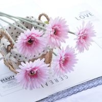大朵弗朗菊花艺仿真花假花扶朗菊绢花束家居室内插花装饰客厅摆设 扶朗菊粉色 五枝装
