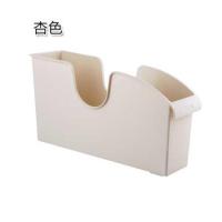 厨房滑轮锅盖架置物架橱柜收纳推拉盒锅具收纳架塑料调料架储物架【3月5日发完】 杏色