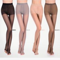 3-8双加大鱼嘴袜丝袜连裤袜女防勾丝夏性感长丝袜裤超薄美腿丝袜 3条肤色 均码鱼嘴(80-130)