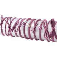 [特价疯抢 4-24件套]精美韩国头绳发圈橡皮筋清新发绳头饰发饰 [精美豆沙紫]12件套