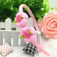 儿童发夹发饰品女童发箍发圈发卡小女孩扎头绳套装头花公主橡皮筋 粉发箍一个