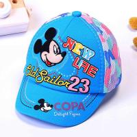 0-8岁童帽 宝宝帽 儿童帽子 男女童春秋夏帽子儿童棒球帽遮阳帽 米奇23(1-4岁)(宝蓝)