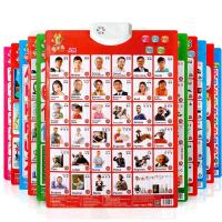 [5张 送赠品]儿童有声挂图中英文发声认字学习拼音玩具卡片[2月24日发完] 拼音+果蔬+动物+人物+数字