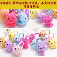 男女孩儿童宝宝保暖耳罩韩版小学生毛绒可爱卡通动物耳捂成人耳套 库存随机款(可调节尺寸)