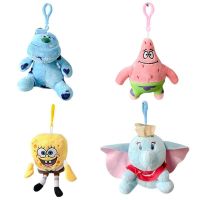 韩版创意卡通可爱少女心挂件毛绒公仔派大星史迪仔钥匙扣包包装饰 派大星