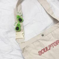 ins千与千寻可爱小煤球玩偶毛绒灰尘精灵钥匙扣包包挂件饰品公仔 牛油果胸针 一个（试用装）