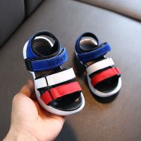 2020夏季新款儿童凉鞋男童女童沙滩鞋小童学步鞋软底夏款宝宝鞋潮 蓝色 A-2 30 内长18.5cm