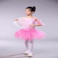 追梦演出服芭蕾舞裙集体芭蕾演出服幼儿园舞蹈服女童练功服追梦 手花+衣服+云朵+金属皇冠+打底裤 100cm