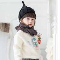 加绒3-6-12个月婴儿帽子儿童男宝宝毛线女童潮0-1-2岁秋冬季护耳 黑色特价扭扭帽 6-24个月毛线单帽