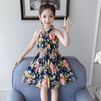 女童吊带裙碎花儿童连衣裙夏装2020新款童装裙子小女孩洋气公主裙 花色 110