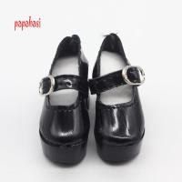 4分45cmbjd娃娃帆布鞋夜子萝莉换装时尚休闲鞋子皮鞋配件6.3cm[2月28日发完] 扣黑